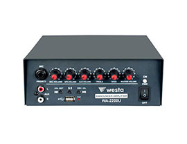 WA-2200U - 200W 12V 40 Ohm Araç Tipi Mixer Amfi