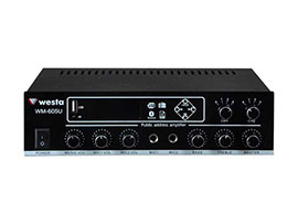 WM-605U - 2 Bölgeli 100W/100V Mixer Amfi